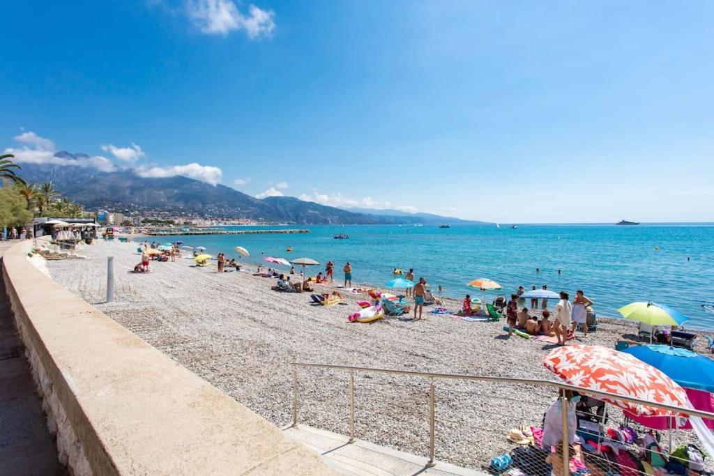 La Perle 2 P Terrasse Vue Mer 1Min Plage Clim Rocabruna Exterior foto